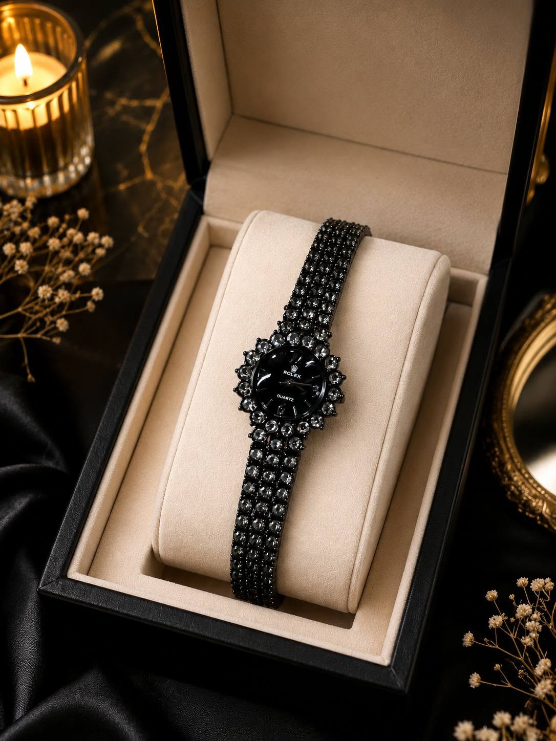 Picture of Premium Diamond Bracelet Wrist Watch for Women | Luxury Crystal Ladies Watch | Elegant Fashion Timepiece