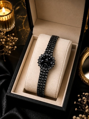 Picture of Premium Diamond Bracelet Wrist Watch for Women | Luxury Crystal Ladies Watch | Elegant Fashion Timepiece