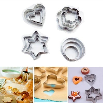 Picture of Reusable Cookie Mold Set for Baking Lovers - Silver