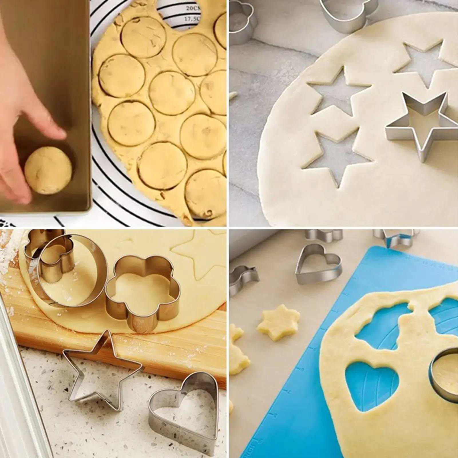 Picture of Reusable Cookie Mold Set for Baking Lovers - Silver