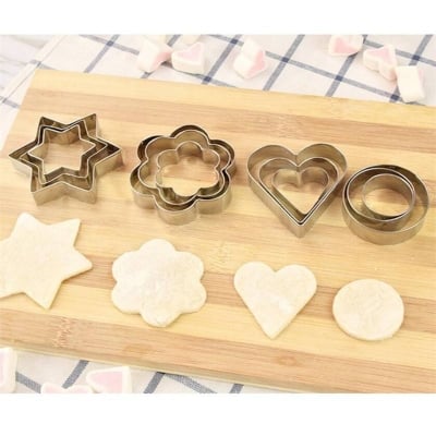 Picture of Reusable Cookie Mold Set for Baking Lovers - Silver