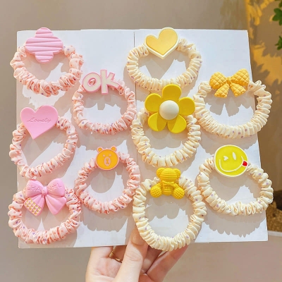 Picture of Premium Quality - Cute Cartoon Elastic Hair Band Child Lovely SunFlowers Hair Band For Kids - Couture - High-end - Iconic Style