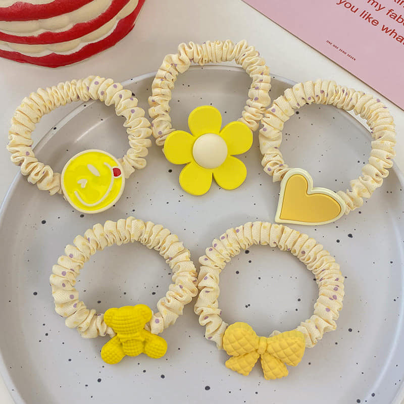 Picture of Premium Quality - Cute Cartoon Elastic Hair Band Child Lovely SunFlowers Hair Band For Kids - Couture - High-end - Iconic Style
