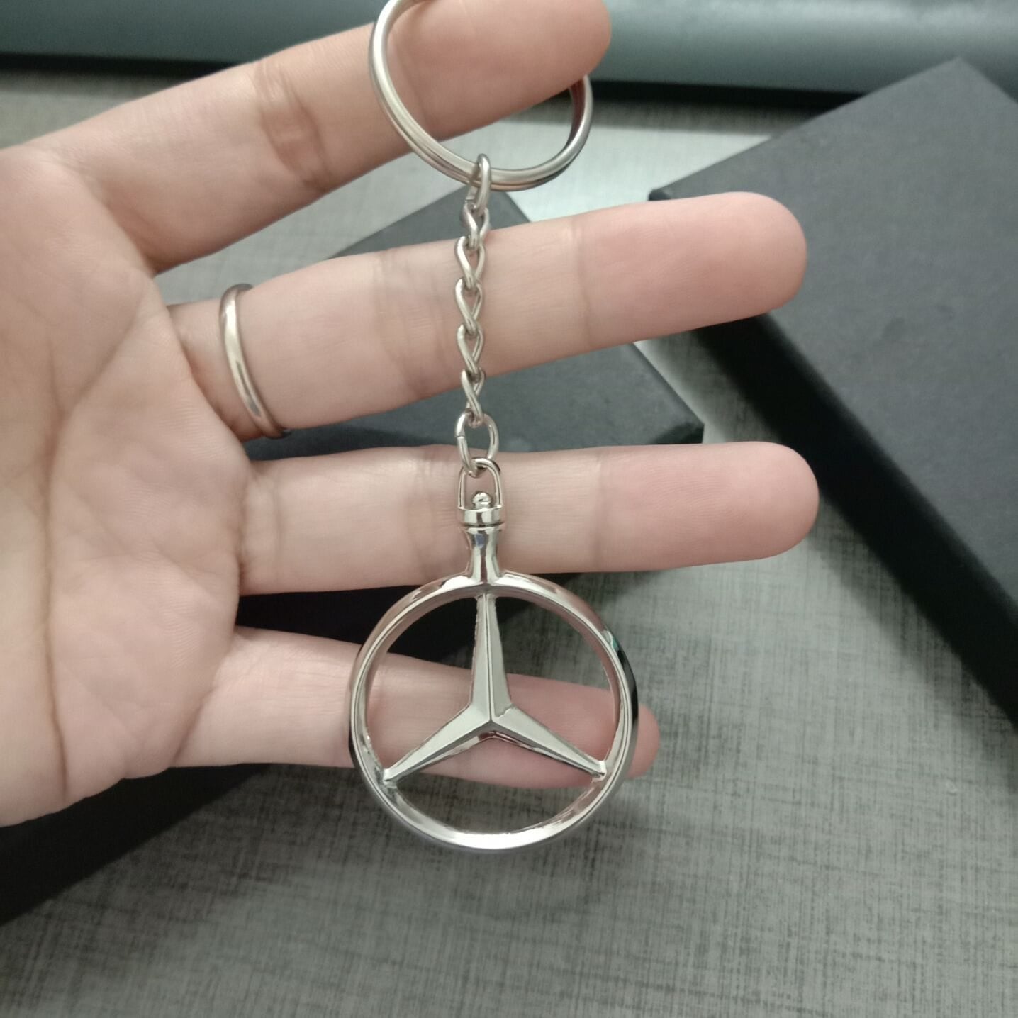 Picture of Marcedes Benz Keychain - Key Ring - Silver