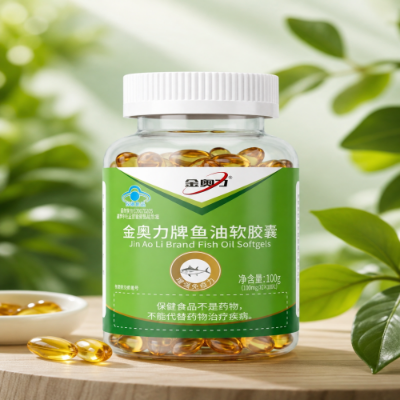 Picture of Jin Ao Li Fish Oil Softgels – (Omega 3) Enriched 100 Capsules