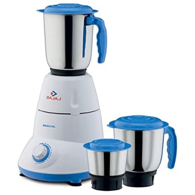 Picture of Bajaj Bravo 500-Watt 3 Jar blender & Mixer Grinder - White and Blue