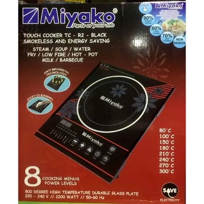 Picture of Miyako Induction Cooker TC-R2 Black With 28cm Steel Karai Free