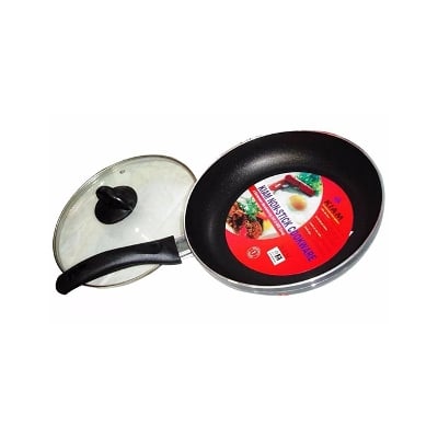 Picture of Kiam Non Stick Fry Pan Induction With Glass Lid 22 Cm