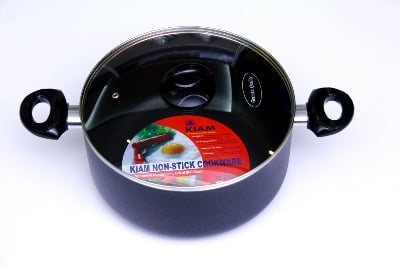 Picture of Kiam Non Stick Casserole (Sauce Pan) With Glass Lid 32-CM