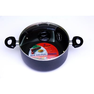 Picture of Kiam Non Stick Induction Casserole (Sauce Pan) With Glass Lid 24-CM