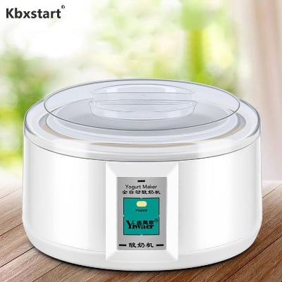 Picture of Indulge in Homemade Goodness Automatic Yogurt Maker with Stainless Steel Body Crafting 1.2L of Creamy Yogurt