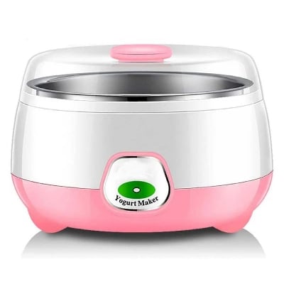 Picture of Wholesome Delights at Home Stainless Steel Automatic Yogurt Maker Creating 1L of Fresh Yogurt with the Touch of a Button