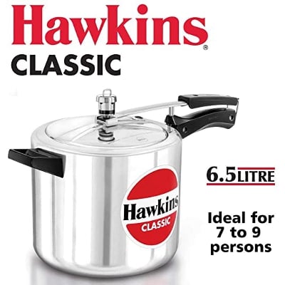 Picture of Hawkins Classic 6.5 L Pressure Cooker (Aluminium)
