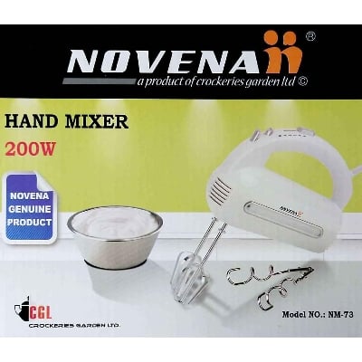 Picture of Novena Electric Egg Beater and Hand Mixer NM-73 (White)