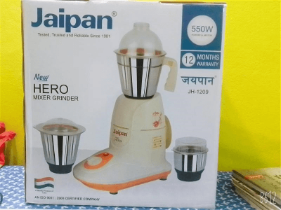 Picture of Jaipan Hero 3 in 1 Mixer Grinder & Blender 550 Watts