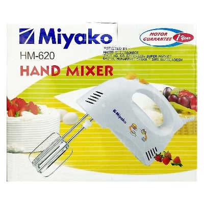 Picture of Miyako Electric Egg Beater and Hand Mixer HM-620 - White