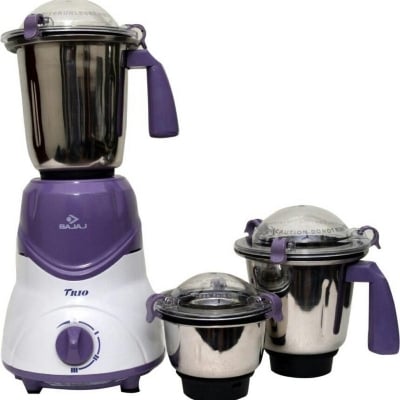 Picture of Bajaj Trio LV 600 W Mixer Grinder - White and Lavender