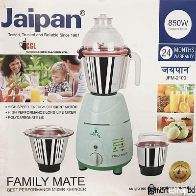 Picture of Jaipan Family Mate Mixer Grinder with 3 Stainless Steel Jars