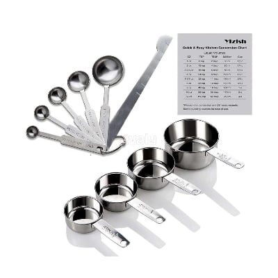 Picture of Stainless steel measuring cups and spoons