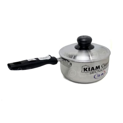 Picture of Kiam 14 cm Milk Pan with Lid - Silver
