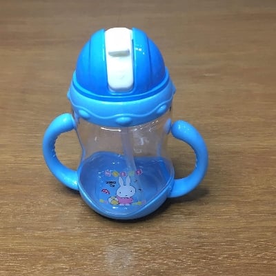 Picture of Crystal PP Water Cup – Mumpot with Silicone Straw, 280ml, 6m+