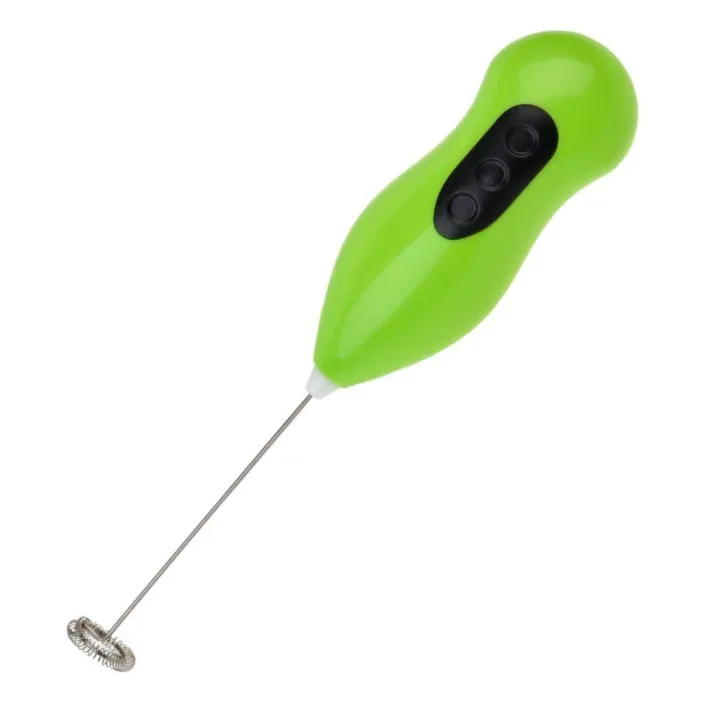 Picture of Hand coffee mixer High quality Stainless steel Drink frother with foamy coffee, milk, juice Runs on 2 AA size batteries-(Multicolor)