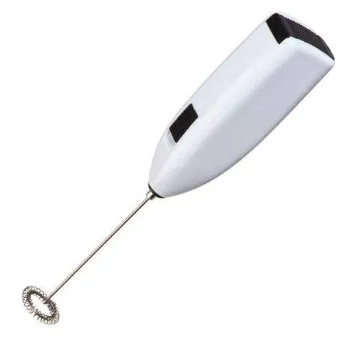 Picture of Hand coffee mixer High quality Stainless steel Drink frother with foamy coffee, milk, juice Runs on 2 AA size batteries-(Multicolor)