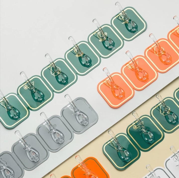 Picture of 6 In 1 Self Adhesive Wall Hooks Waterproof Transparent Adhesive Hooks for Wall Hook 6-(Multicolor)