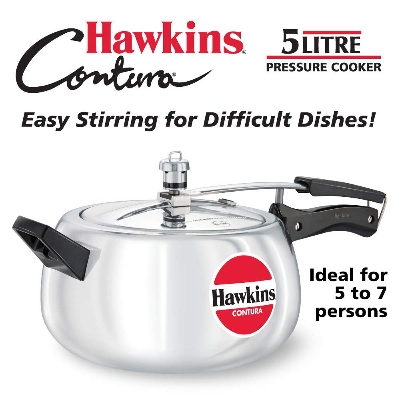 Picture of Hawkins contura 5 L Pressure Cooker  (Aluminium)
