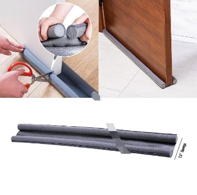 Picture of 1.5-Inch x 93 cm Large Washable and Reusable Sponge Sponge Door Bottom Sealing Strip | Effective Air & Dust Draft Stopper | MULTI-COLOR Door Draft Shield-(Multicolor)