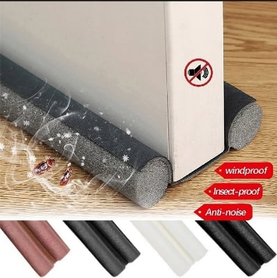Picture of 1.5-Inch x 93 cm Large Washable and Reusable Sponge Sponge Door Bottom Sealing Strip | Effective Air & Dust Draft Stopper | MULTI-COLOR Door Draft Shield-(Multicolor)