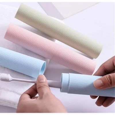 Picture of Tooth brush holder - Portable Toothbrush & Toothpaste Holder Storage Box-(Multicolor)