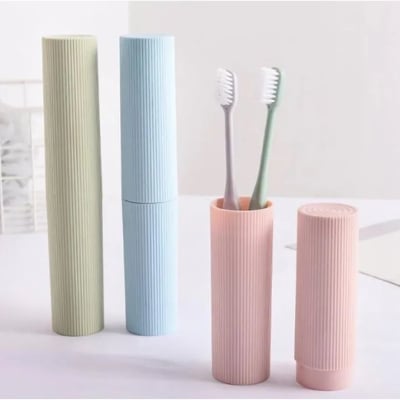 Picture of Tooth brush holder - Portable Toothbrush & Toothpaste Holder Storage Box-(Multicolor)