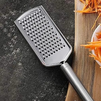 Picture of Mini Cheese Grater For Vegetables - 25Cm - Compact And Handy Tool For Grating Vegetables With Ease-(Silver)