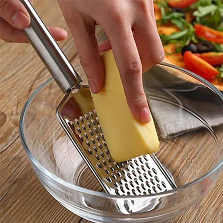 Picture of Mini Cheese Grater For Vegetables - 25Cm - Compact And Handy Tool For Grating Vegetables With Ease-(Silver)
