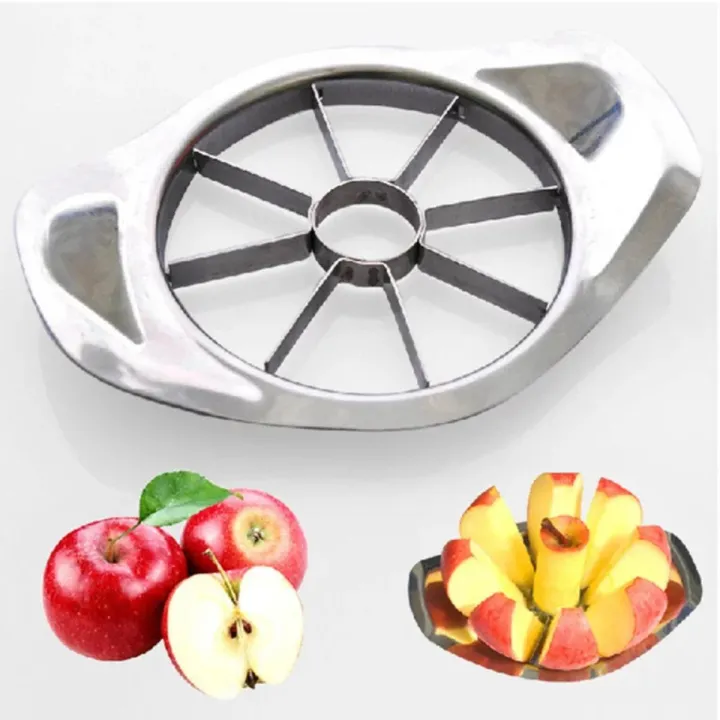Picture of Fruit Slicer Apple Pear Cutter Stainless Steel Corers Remover Chopper Peeler Divided Kitchen Tools-(Silver)