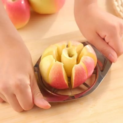 Picture of Fruit Slicer Apple Pear Cutter Stainless Steel Corers Remover Chopper Peeler Divided Kitchen Tools-(Silver)