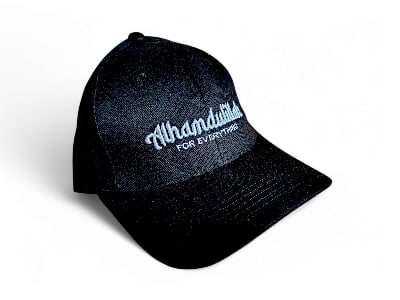 Picture of Premium Dawah Cap - ALHAMDULILLAH Embroidery - Islamic Lifestyle-(Black)
