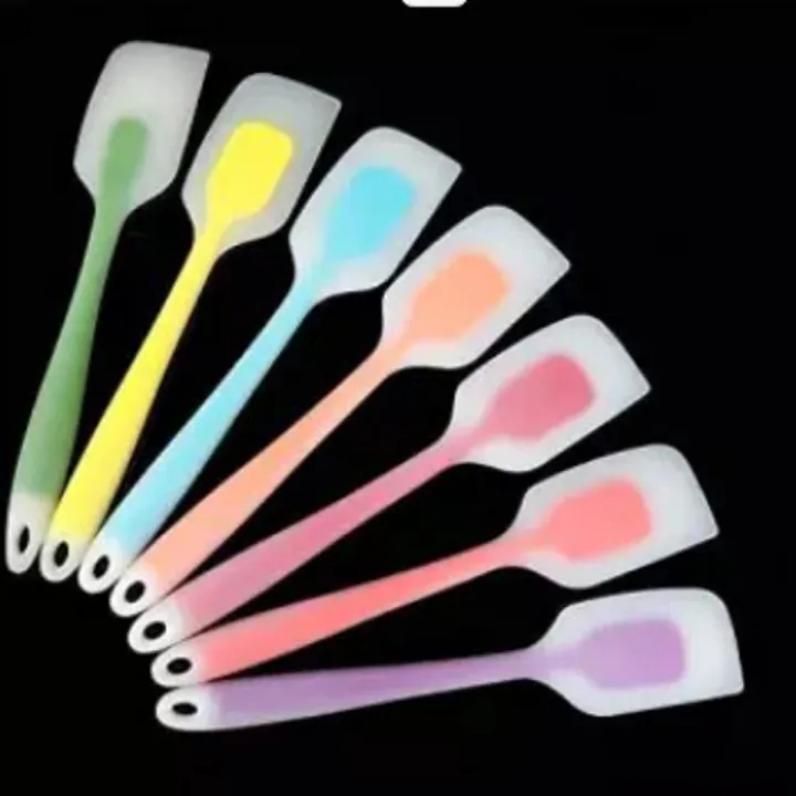 Picture of Baking Tools For Cakes Double Silicone Spatula Spoon Cookie Spatulas Pastry Scraper Mixer Butter Ice Cream Scoop-(Multicolor)