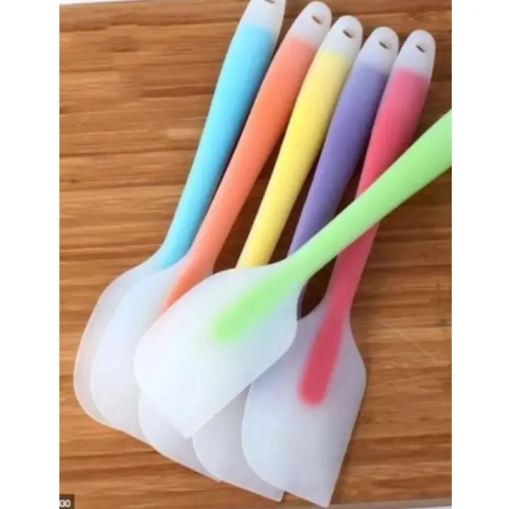 Picture of Baking Tools For Cakes Double Silicone Spatula Spoon Cookie Spatulas Pastry Scraper Mixer Butter Ice Cream Scoop-(Multicolor)