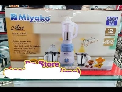 Picture of Miyako 4 IN 1 Mixer Grinder + Blender, Mixi (600 Watts) Heavy Duty Motor