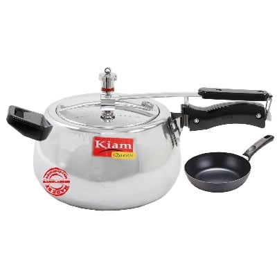 Picture of Kiam Queen Pressure Cooker 3.5 Litter with Free Non Stick Fry Pan 14 CM