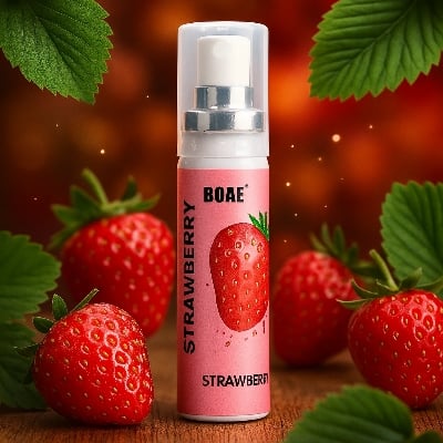 Picture of Oral Fresh Mouth Spray Portable Refreshing Strawberry Mouth Perfume Breath Freshener Spray for Bad Breath-(Strawberry)