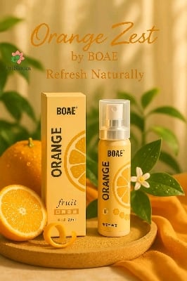 Picture of Oral Fresh Spray Mouth Freshener Orange Smell Fresh Breath Mouth Orange Flavour Persistent Portable Oral Care-(Orange)