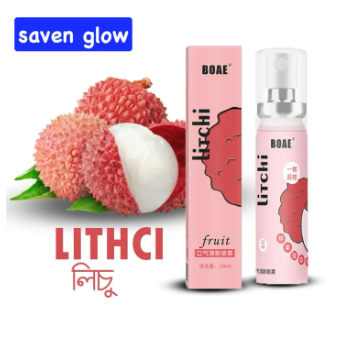 Picture of Oral Fresh Spray Mouth Freshener Lichi Smell Fresh Breath Mouth Fruit Litchi Flavor Persistent Portable Oral Care-(Lichi)