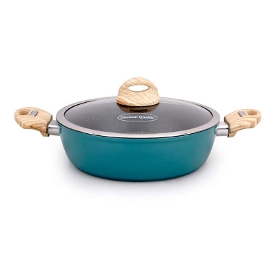 Picture of Novena Non stick Marble Saute Pan with Glass Lid - 28cm