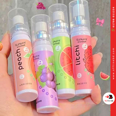 Picture of Oral Fresh Spray Mouth Freshener Grapes Smell Fresh Breath Mouth Fruit Grape Flavor Persistent Portable Oral Care-(Grape)