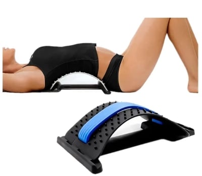 Picture of Back Massage Magic Stretcher Fitness Equipment Stretch Relax Mate Stretcher Lumbar Support Spine Pain Relief Chiropractic-(Multicolor)