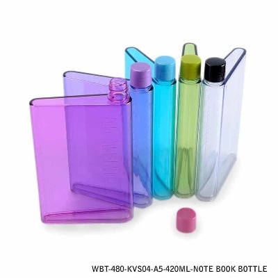 Picture of Notebook Transparent Water Bottle - 380ml - Blue