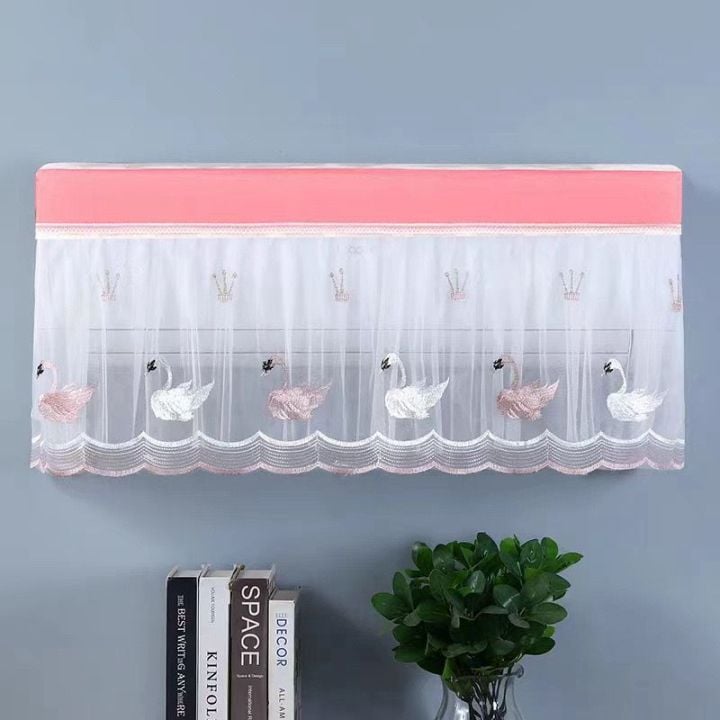 Picture of New Dustproof AC Cover (1 ton & 1.5 Ton & 2 Ton ) Decorative AC Protector Dust Cover Air Conditioner Dustproof Fabric Cover Beautiful Design-(2 Ton)